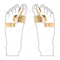 Вальгусна нічна шина Halux Valgus Bandage (права), Uriel 388