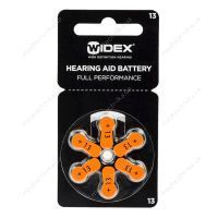 Комплект батарейок до слухового апарата, PR48, розмір 13, 1,45 V, 6 шт., Widex