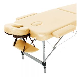 Массажный стол Belize FMA356L-1.2.3, 3-секционный, бежевый, алюминиевый, RelaxLine