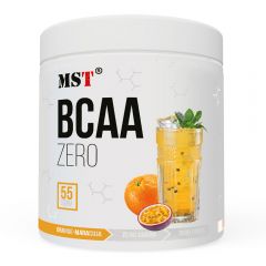 Амінокислоти BCAA Zero, 55 порцій, 330 г, зі смаком апельсина та маракуї, MST