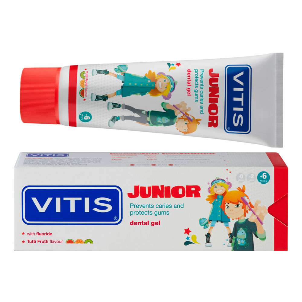 

Гель-паста для дітей, фруктовий смак, 75 мл, VITIS JUNIOR