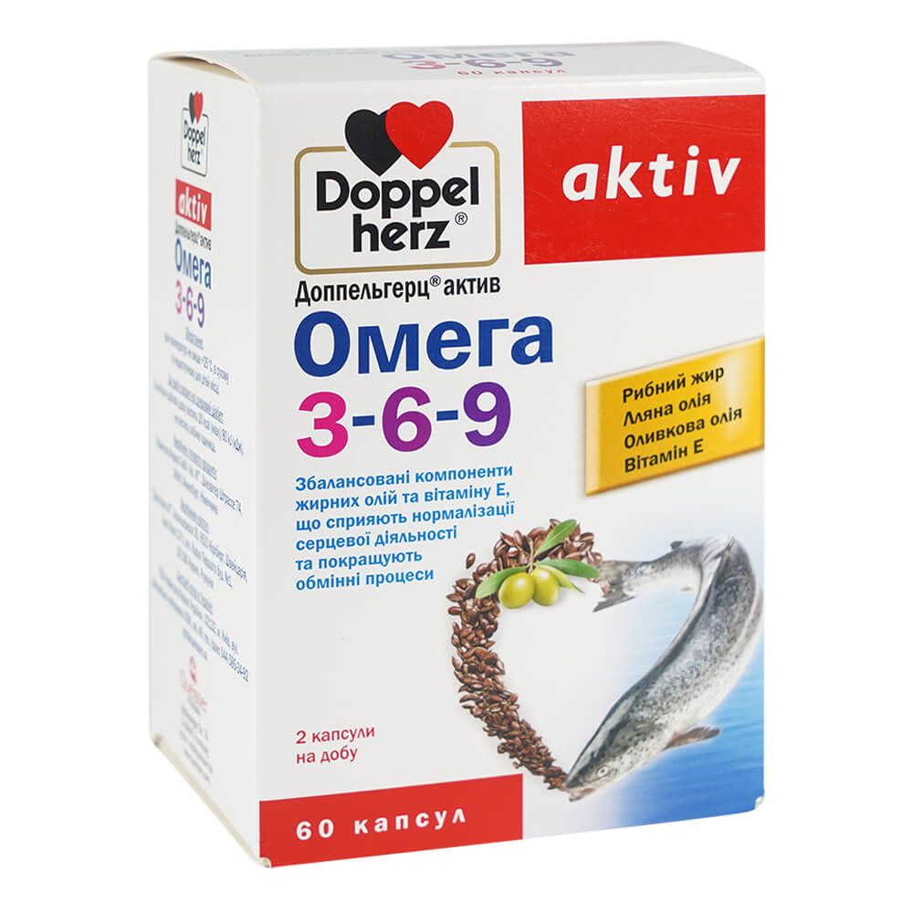 

Омега 3-6-9, 60 капсул, Doppelherz