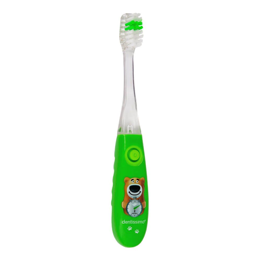 

Зубна щітка Dentissimo Kids, зелена, для 3-6 років, Dentissimo
