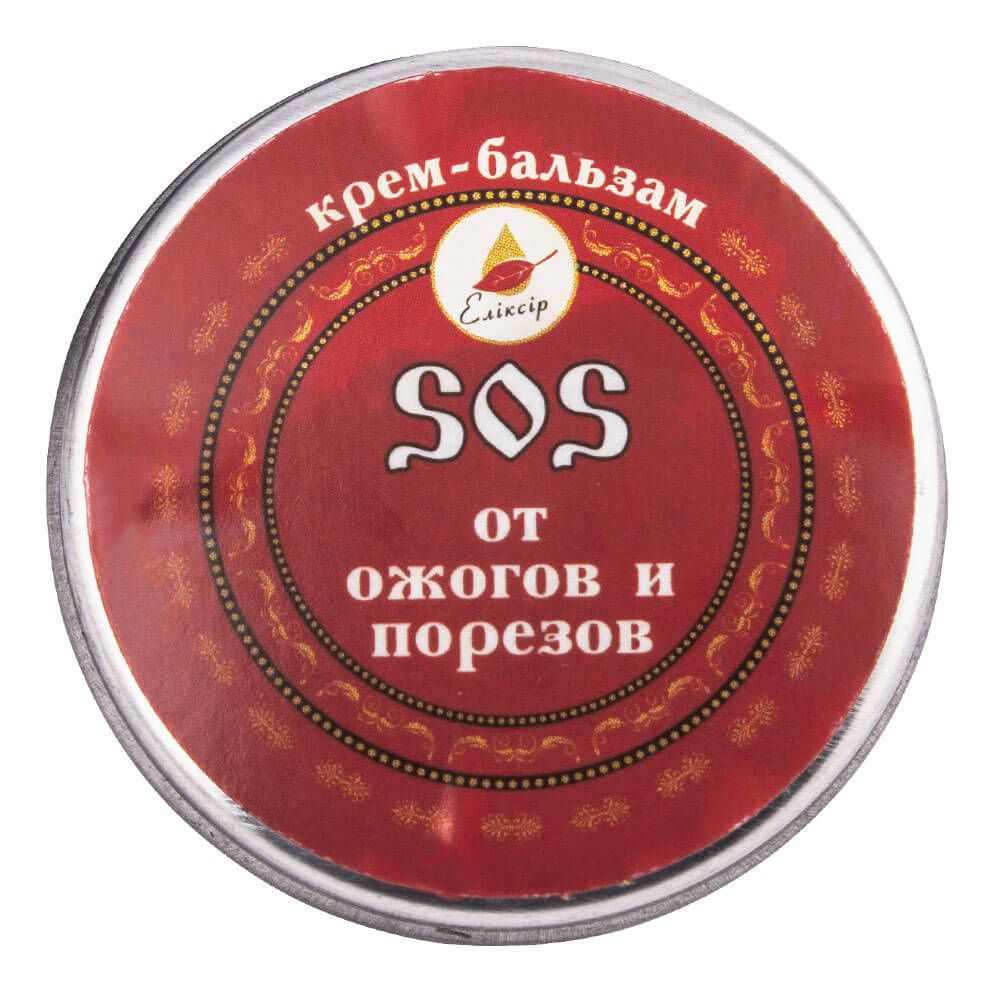 

Крем-бальзам SOS від опіків і порізів, 10 мл, Еліксір