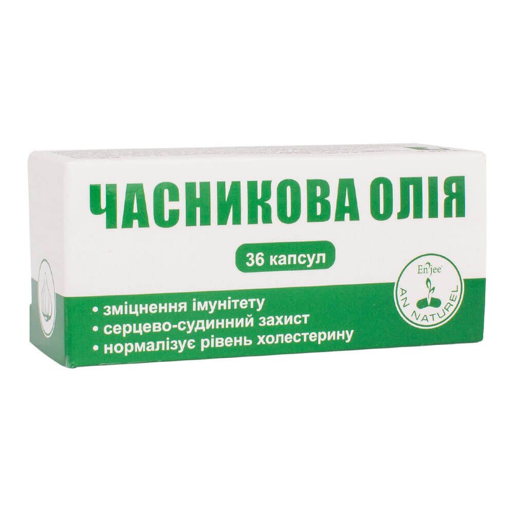 

Часникова олія, ENJEE, 300 мг, 36 капсул, Красота та Здоров'я