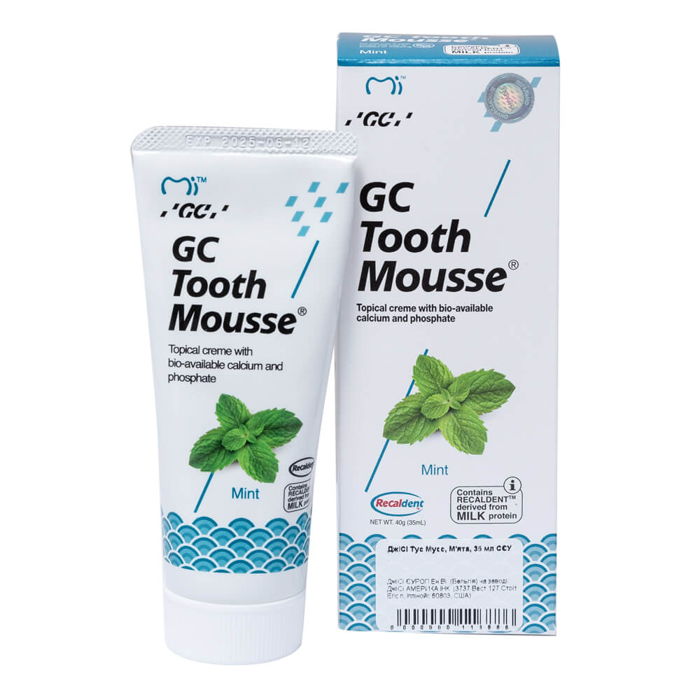 

Крем для реминерализации зубов (мята), 35 мл, GC Tooth Mousse