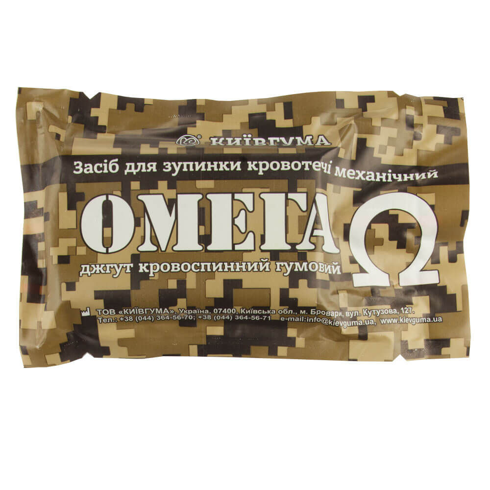 

Універсальний кровоспинний гумовий джгут "Омега", ширина – 9,5 см, КиївГума