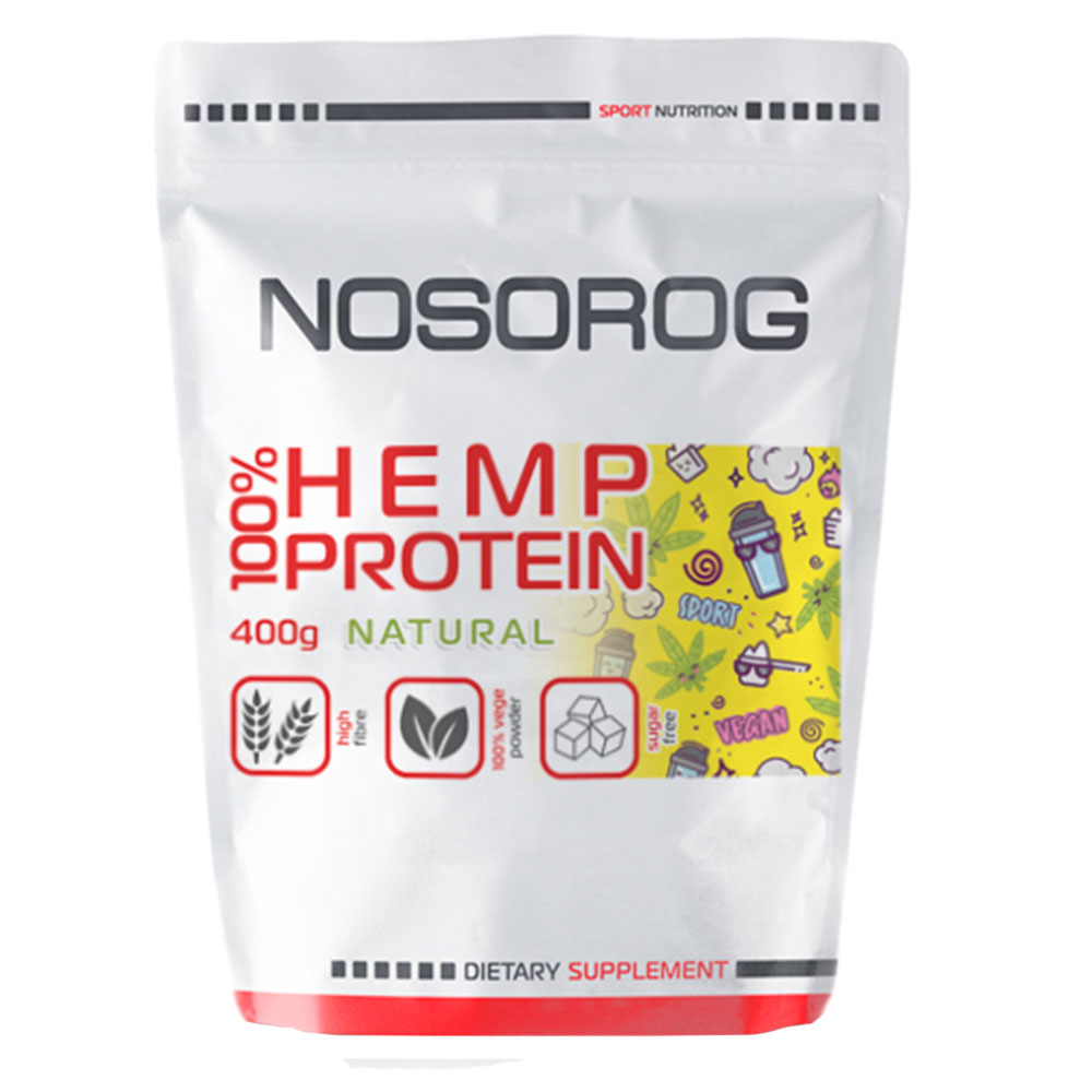 

Конопляный протеин, 400 г, Nosorog