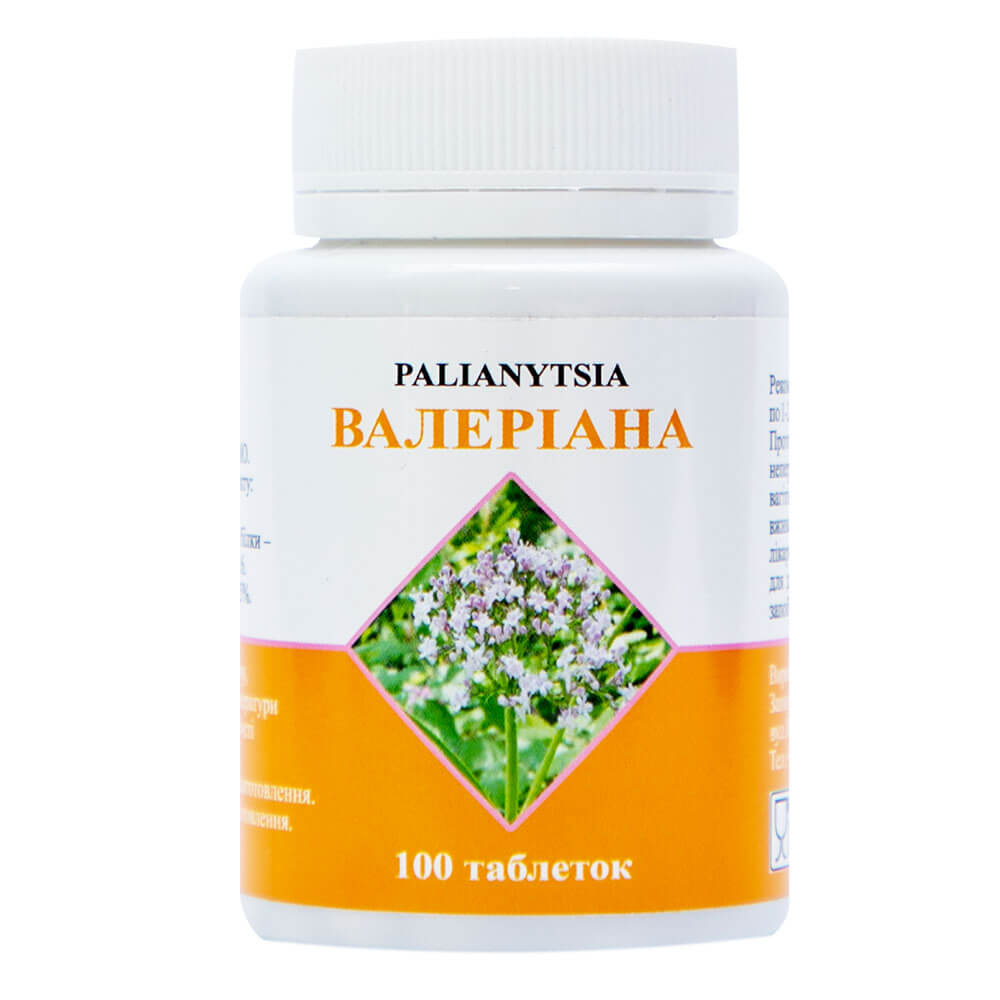 

Валериана, 100 таблеток, Palianytsia