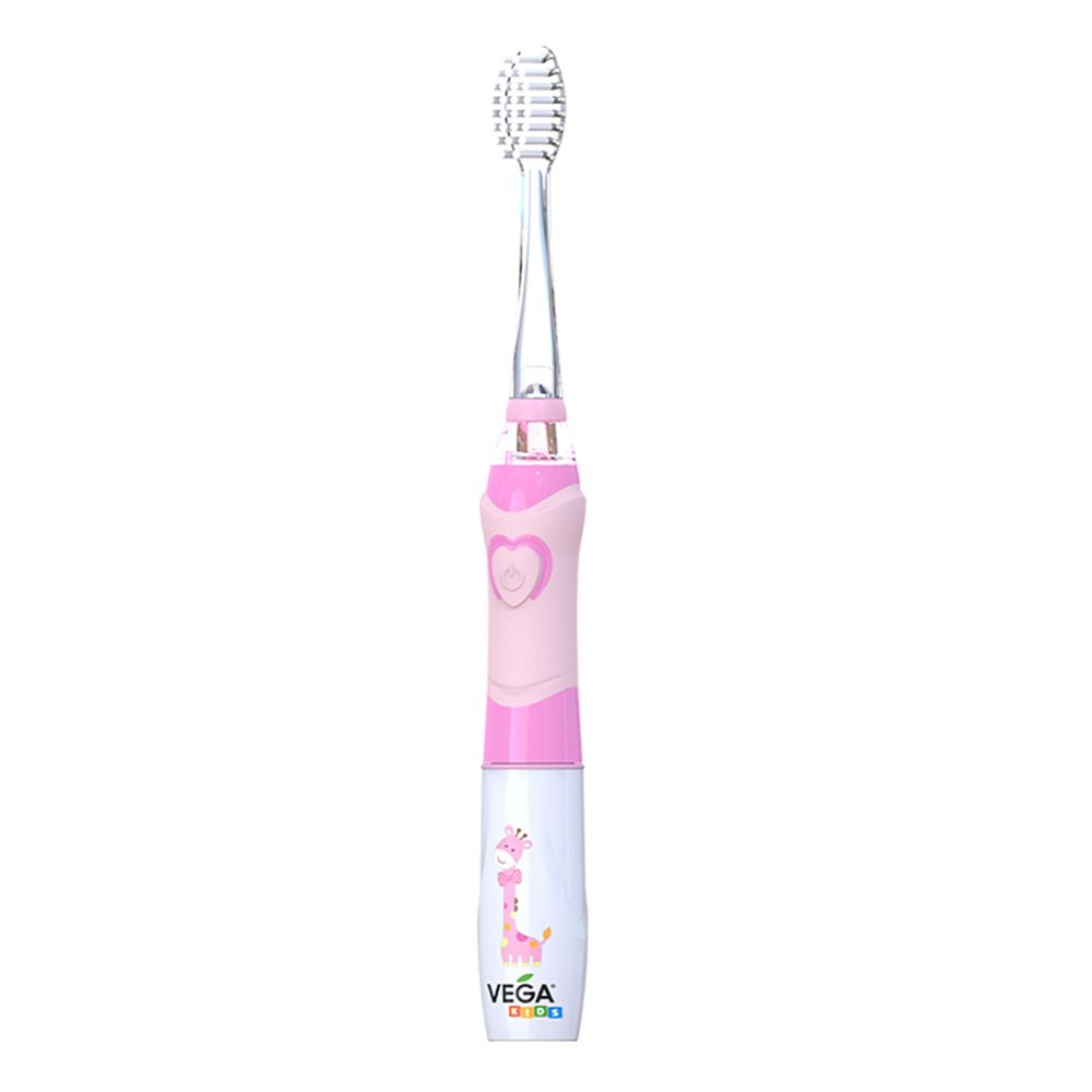 

Електрична дитяча звукова зубна щітка Vega Kids VK-400P LIGHT-UP, рожева