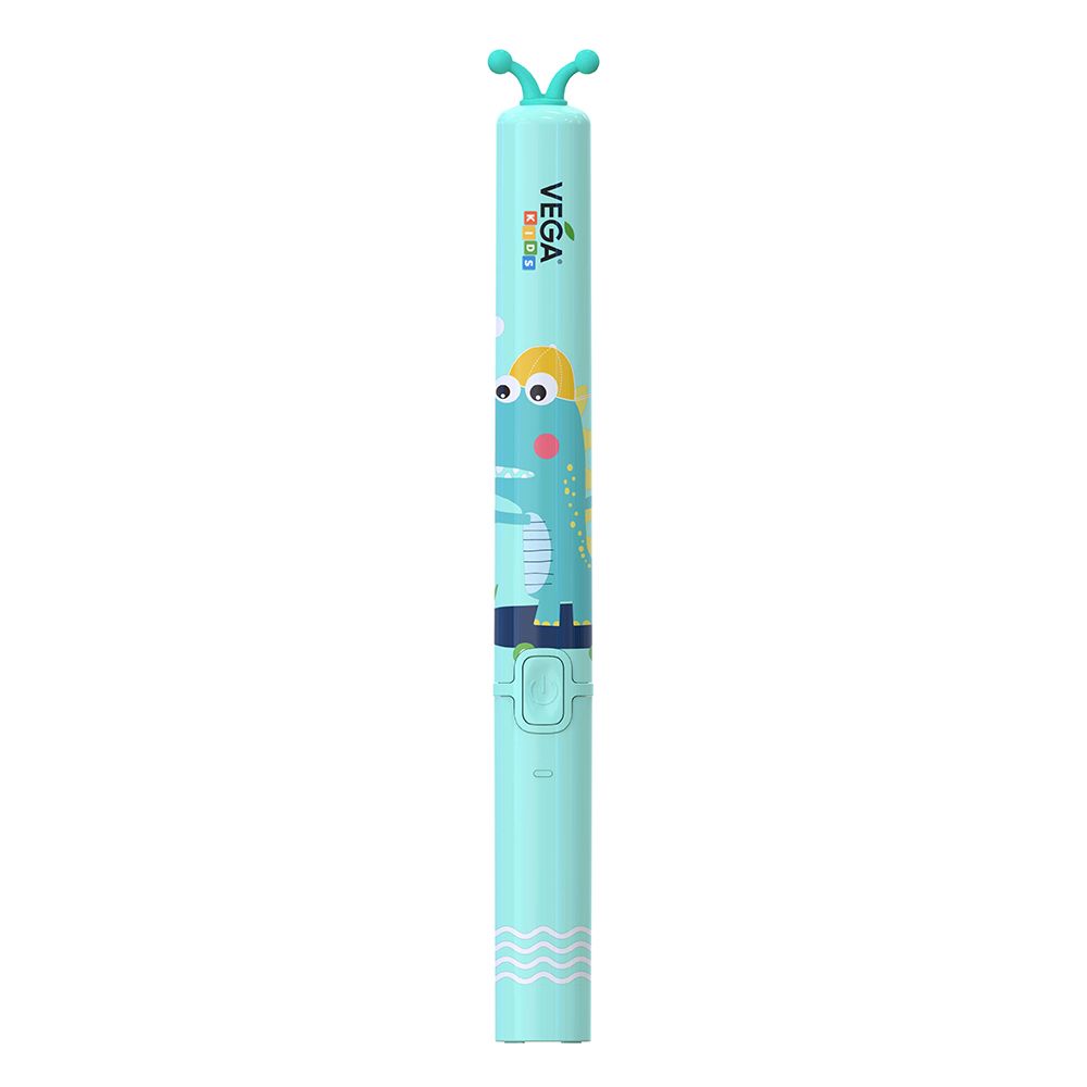 

Електрична дитяча звукова зубна щітка Vega Kids VK-500B, бірюзова