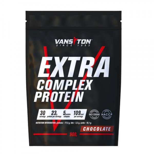 

Протеїн ЕXTRA, 900 г, зі смаком шоколаду, Vansiton
