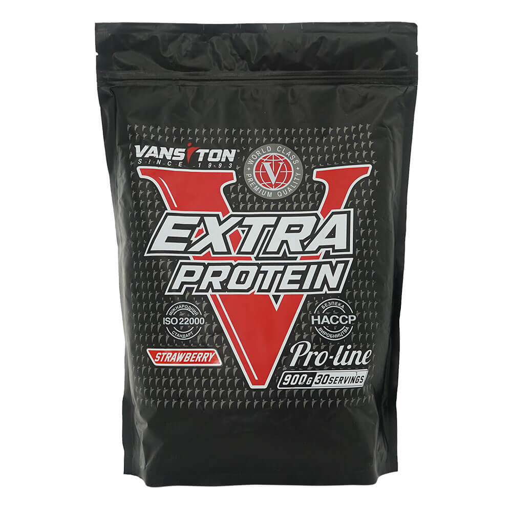 

Протеїн ЕXTRA, 900 г, зі смаком полуниці, Vansiton