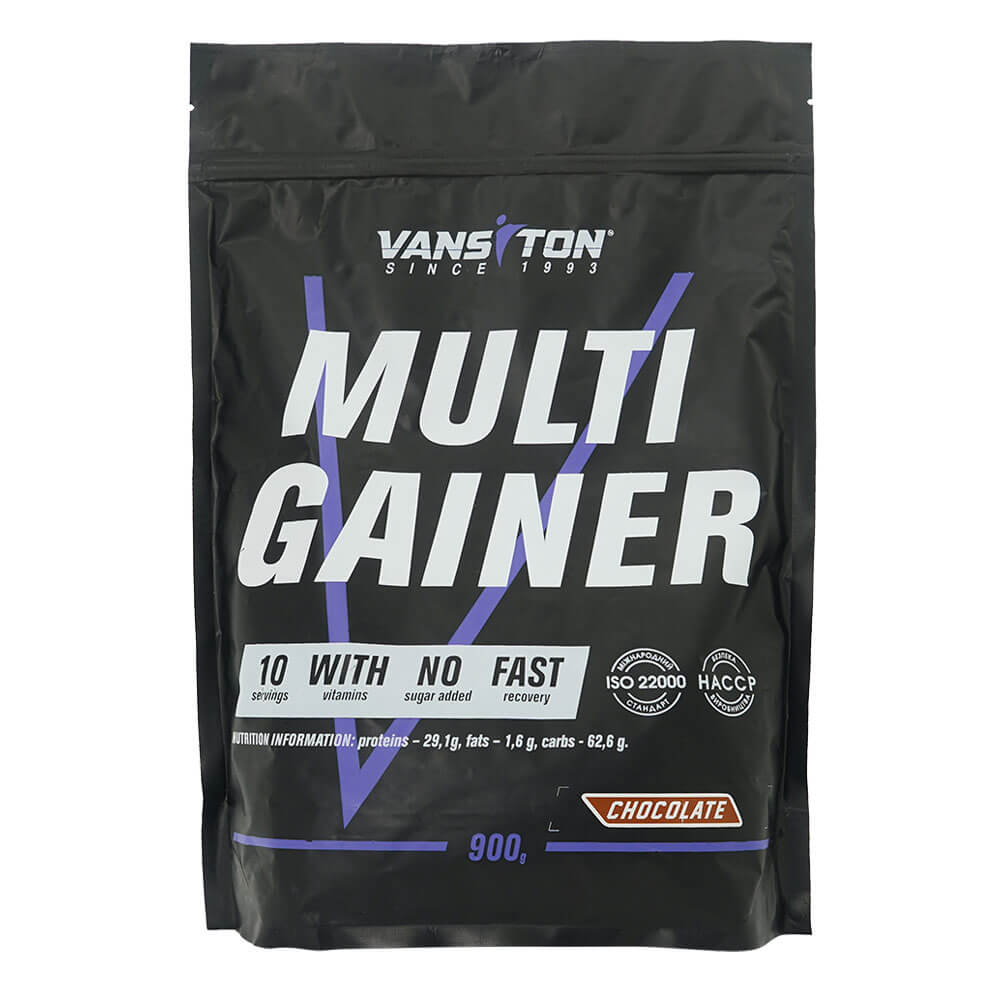

Гейнер "Multi Gainer", 900 г, зі смаком шоколаду, Vansiton