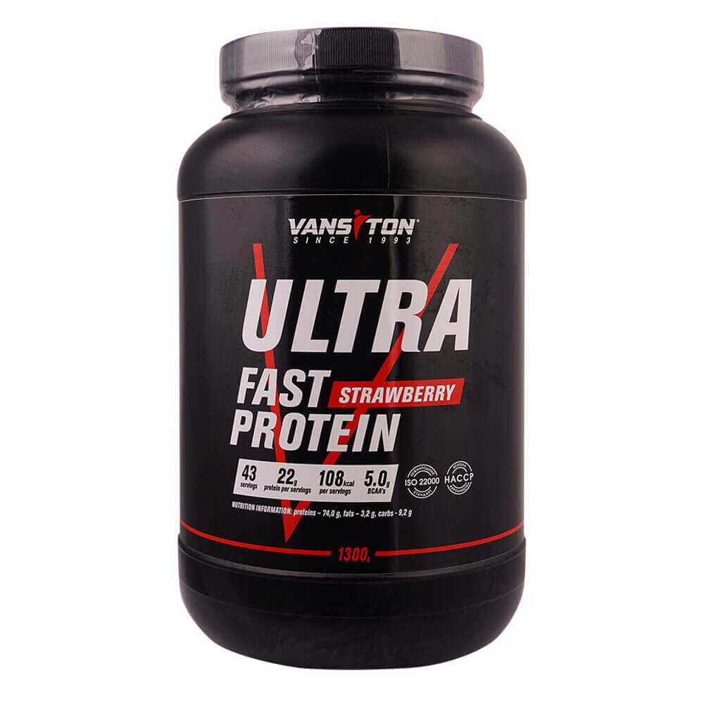 

Протеїн Ultra Pro, 1,3 кг, зі смаком полуниці, Vansiton