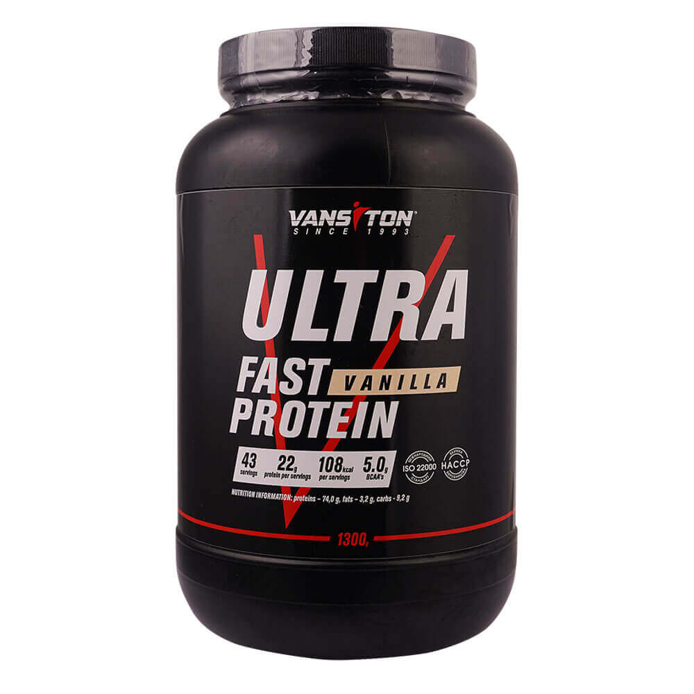 

Протеїн Ultra Pro, 1,3 кг, зі смаком ванілі, Vansiton