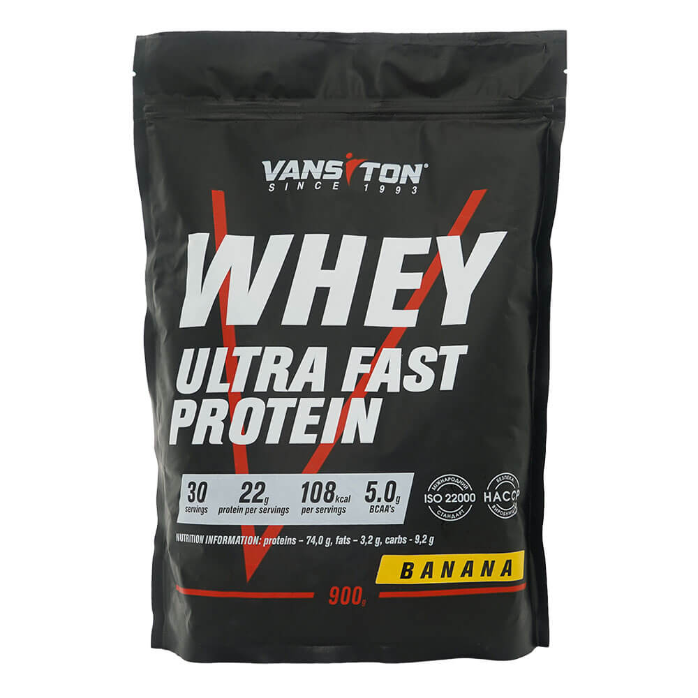 

Протеїн Ultra Pro, 900 г, зі смаком банана, Vansiton