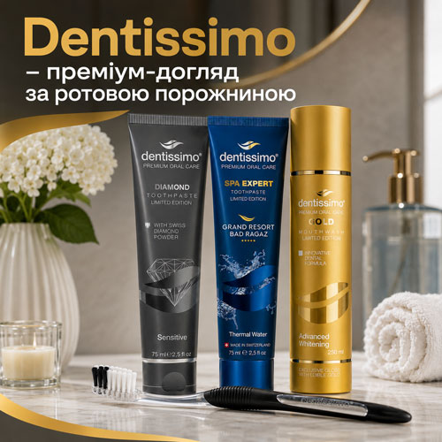 Швейцарські засоби для догляду за зубами Dentissimo