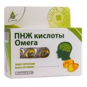 ПНЖ кислоти Омега, 60 капсул, Еліксір