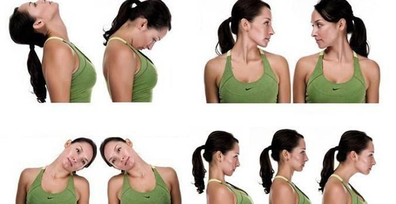 Упражнения для шеи при остеохондрозе.