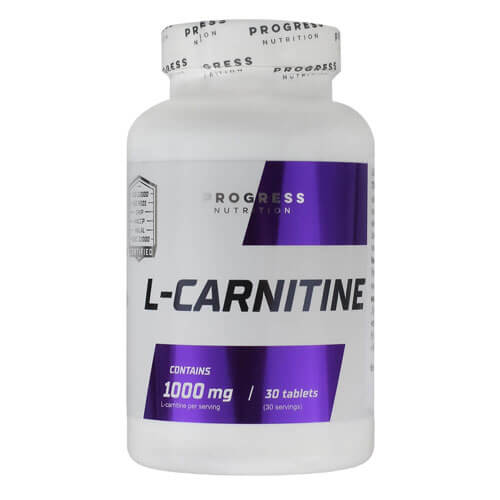 L-карнитин 1000 мг, 30 таблеток, Progress Nutrition