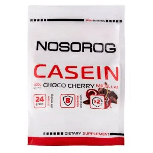 Мицеллярный казеин, 700 г, шоколадно-вишневый вкус, Nosorog Мицеллярный казеин, 700 г, шоколадно-вишневый вкус, Nosorog