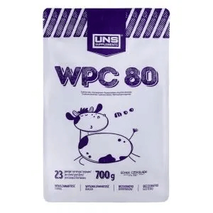 Сывороточный протеин WPC 80, 700 г, со вкусом белого шоколада, UNS