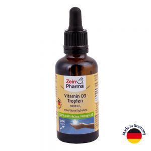 Витамин D3 в каплях, 1000 МО, 50 мл, ZeinPharma Витамин D