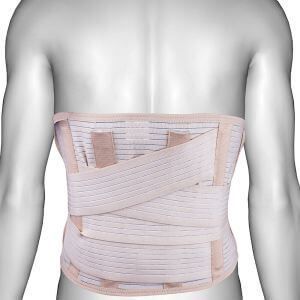 Бандаж пояснично-крестцовый с ремнем (26 см), Аурафикс АО-60 (S-XXL) Пояс при остеохондрозе поясничного отдела