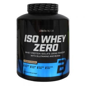 Изолят сывороточного протеина "Iso Whey Zero", 2270 г, со вкусом тирамису, BioTech Протеиновый изолят "Iso Whey Zero", со вкусом тирамису, BioTech, США