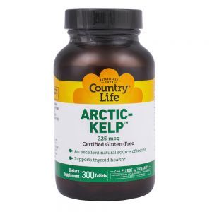 Арктик Келп (добавка с йодом), 300 таблеток, Country Life Арктик Келп (добавка с йодом), 300 таблеток, Country Life