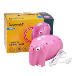 Інгалятор компресорний Longevita 69012 Pink Інгалятор компресорний Longevita 69012 Pink