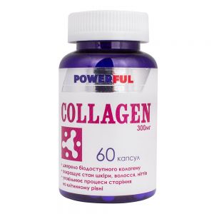 Колаген pOWERFUL, 300 мг, 60 капсул, Красота та Здоров'я