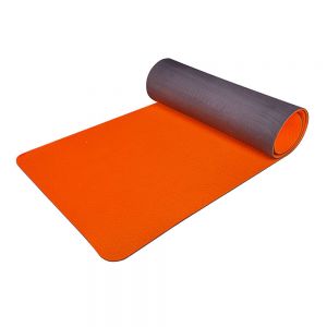 Килимок для йоги та фітнесу, 6 мм x 60 см х 183 см, помаранчевий, POE, Ridni Relax